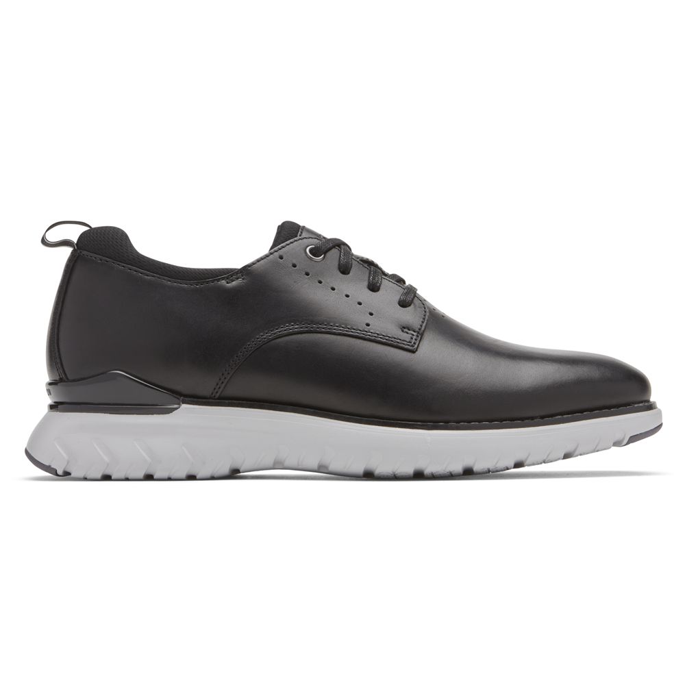 Rockport Canada Total Motion Sport Plain Toe - Mens Oxfords Black (PCH740625)